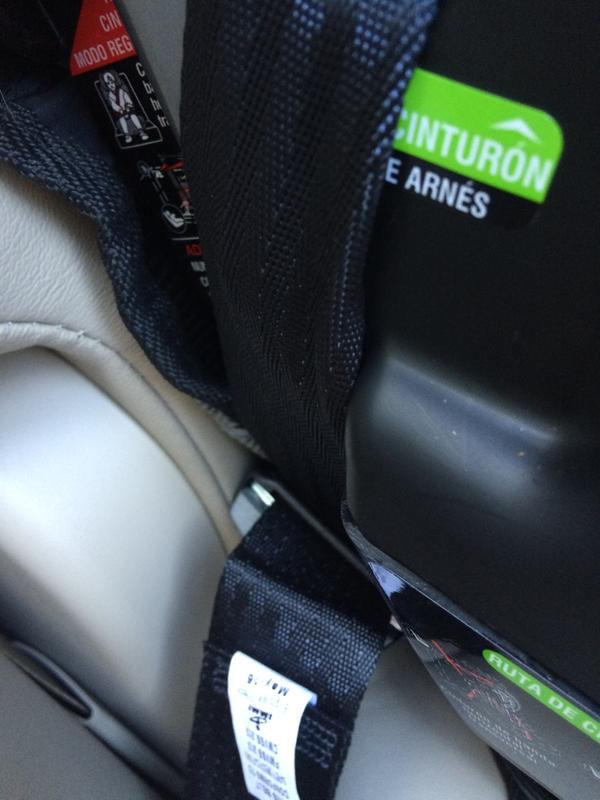 Only about 1 inch to spare on harness for latch connection when pulled tight.