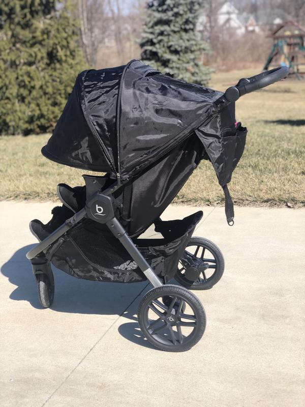 Britax B-Free 3 Single Stroller in Cool Flow Grey Fabric New Free Shipping!