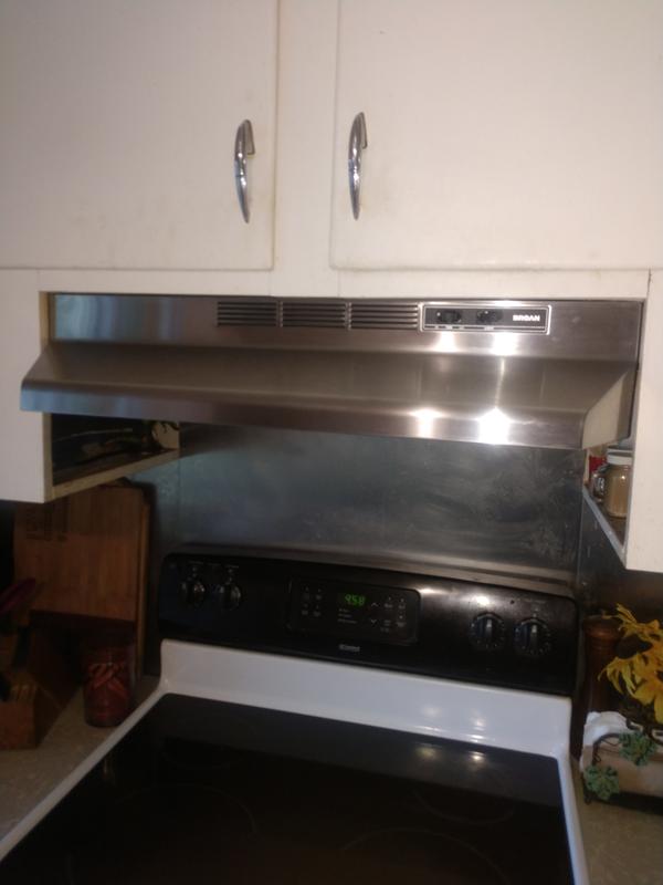 Broan Range Hood, 30 in White 413001