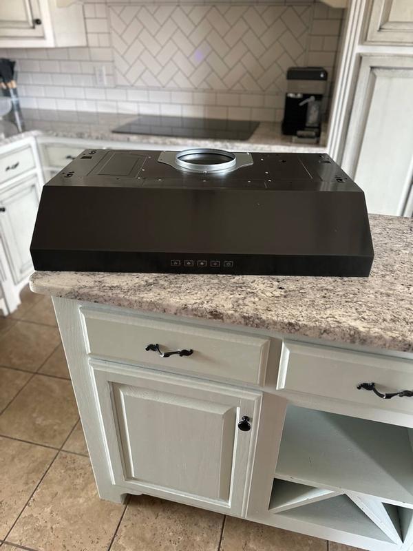 Brunt　NOWONE　ガス炉　黒 GLA2303BLS Broan-NuTone 30-Inch Under Cabinet Range Hood, ENERGY