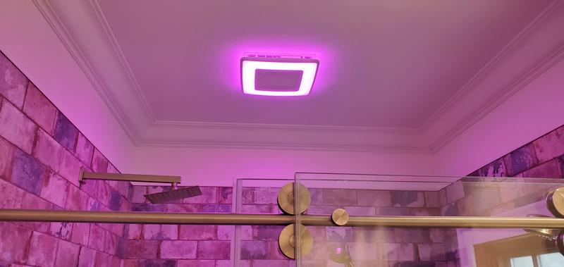 Color changing on sale bathroom light