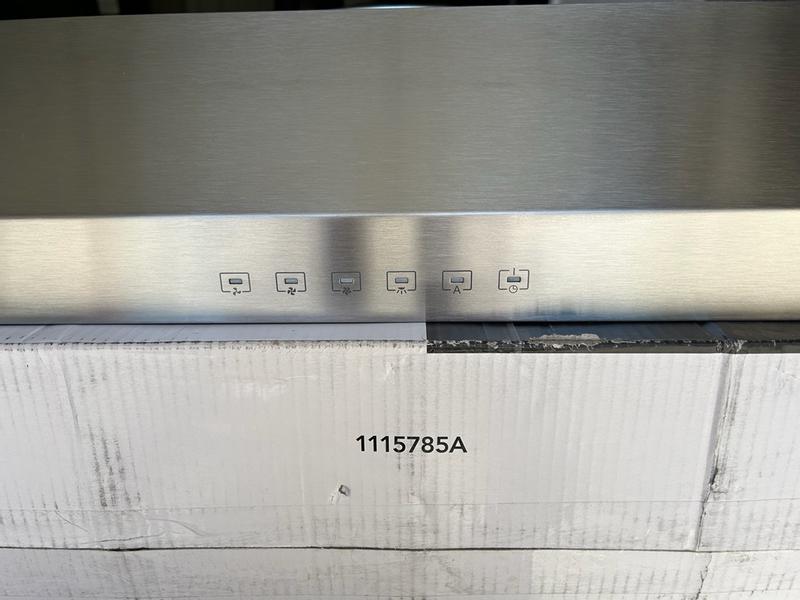 GLA3304WW Glacier 30-Inch 490 MAX Blower CFM 1.0 Sones White Range