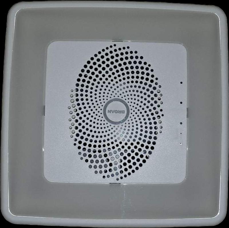 VC110CCT | Broan® 110 CFM Voice Controlled Smart Exhaust Fan w/ Dimmable  LED Light and Speakers