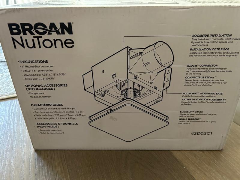 2 new, in-box Broan Roomside Exhaust store Fans