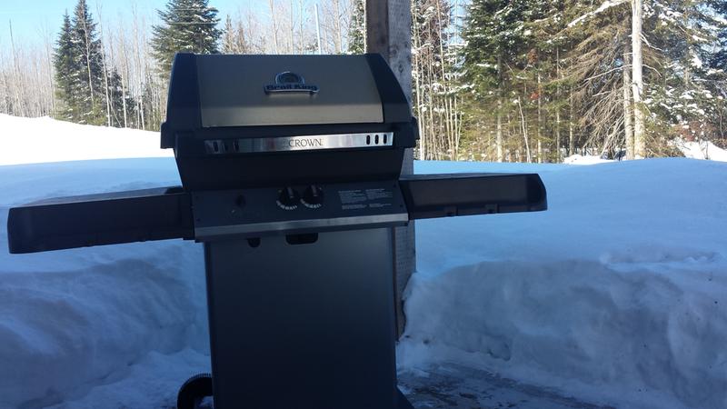 Moncton N.B., Feb 28th and 450 cm of snow so far this winter. The steaks taste even better at -20 Celcius ;-)