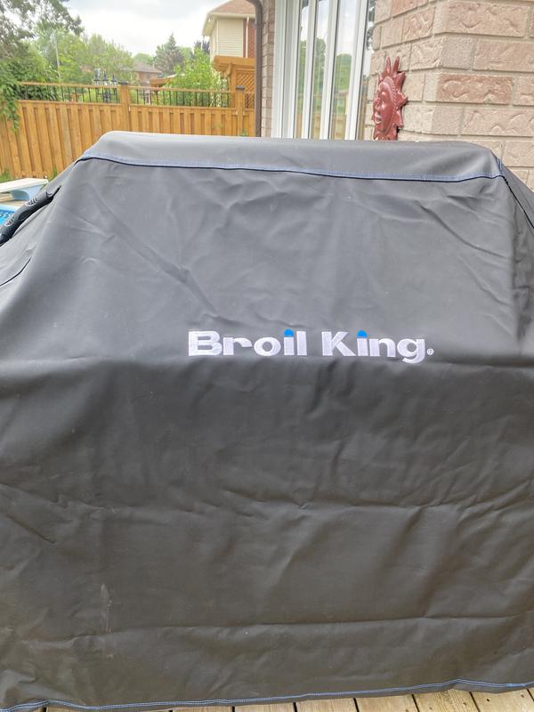 for 300 Series Broil King 68470 Black Grill Cover 51 W x 46 H in 