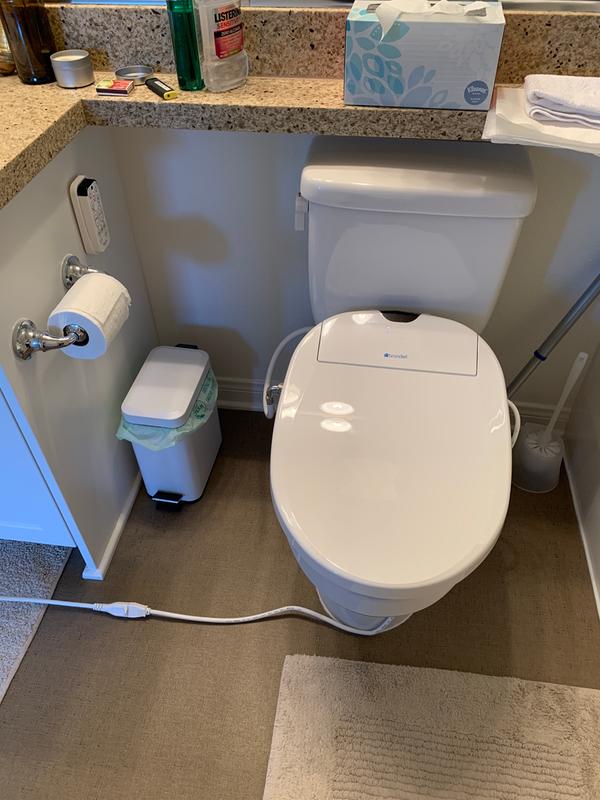 Asiento Bidé Eléctrico Brondell Swash 1000 - Calienta Agua Y Asiento, Secador De Aire, Para Inodoro Redondo