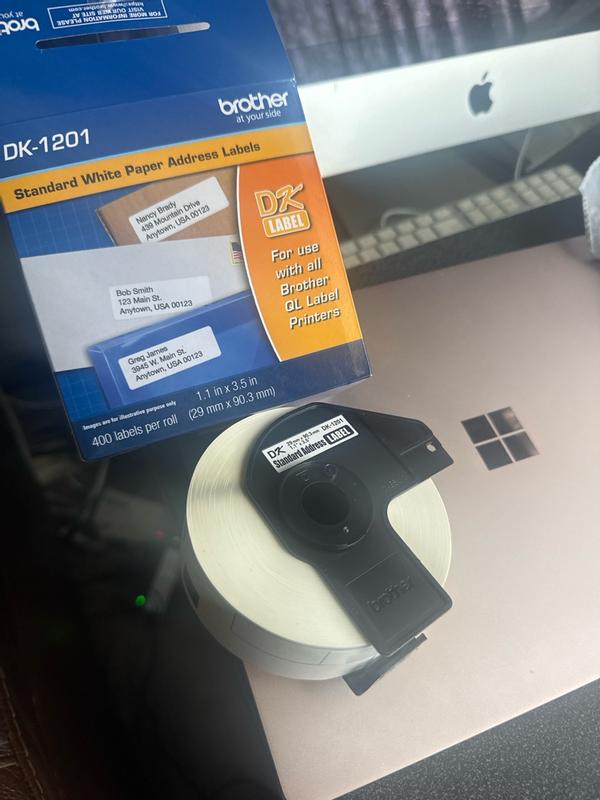 Buhbo Compatible Labels For Brother DK-1201 – 20 Rolls Thermal Address & Barcode Labels (400 Per Roll)