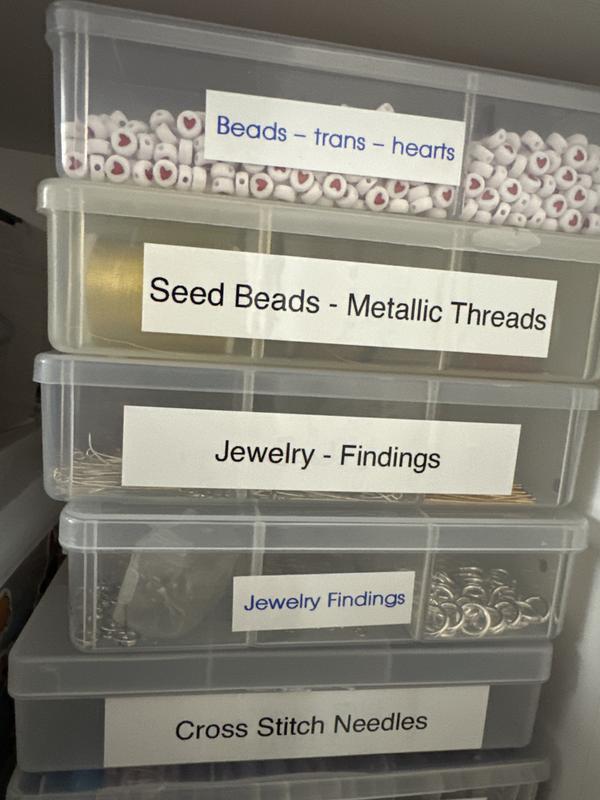 Different label sizes and colors