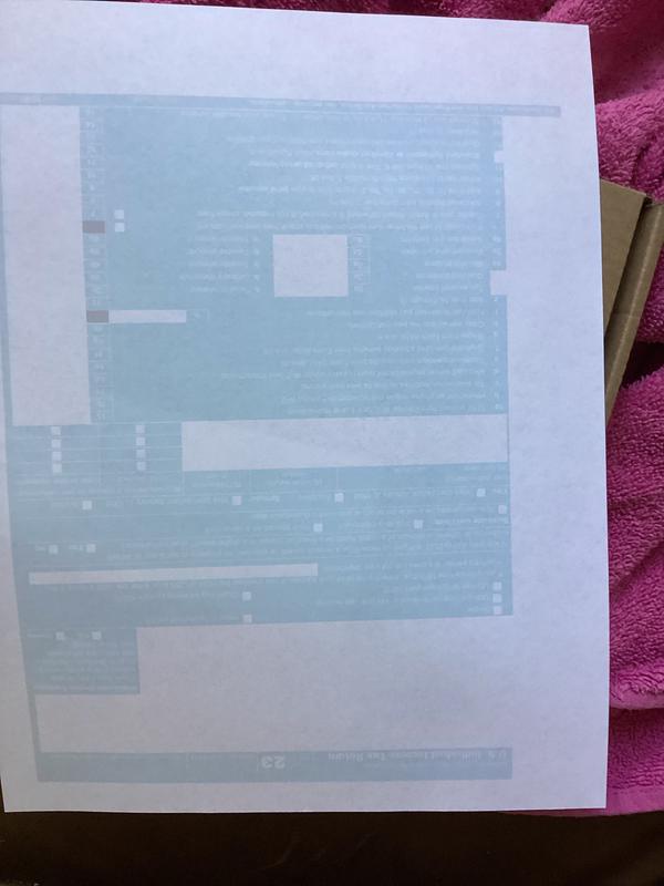 Print quality, 2nd document