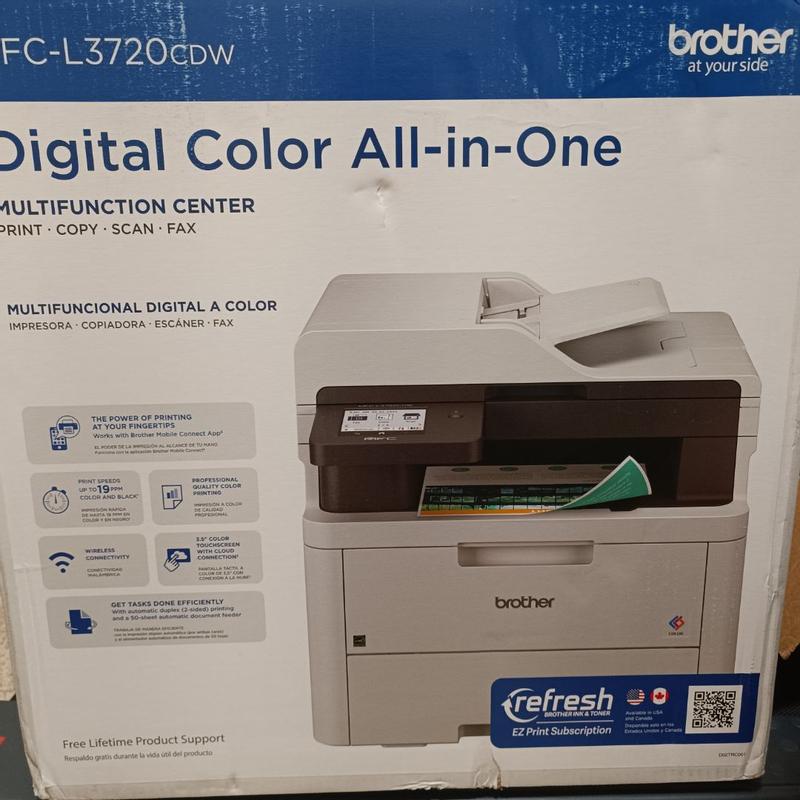 Brother MFC-L3720CDW Wireless Digital Color All-in-One Printer with Laser  Quality Output and Refresh Subscription Eligibility White MFC-L3720CDW -  Best Buy
