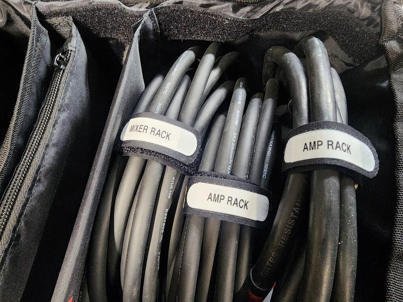 Labels on cable straps