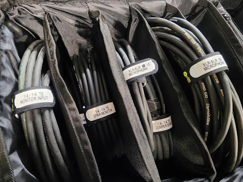 Labels on cable straps