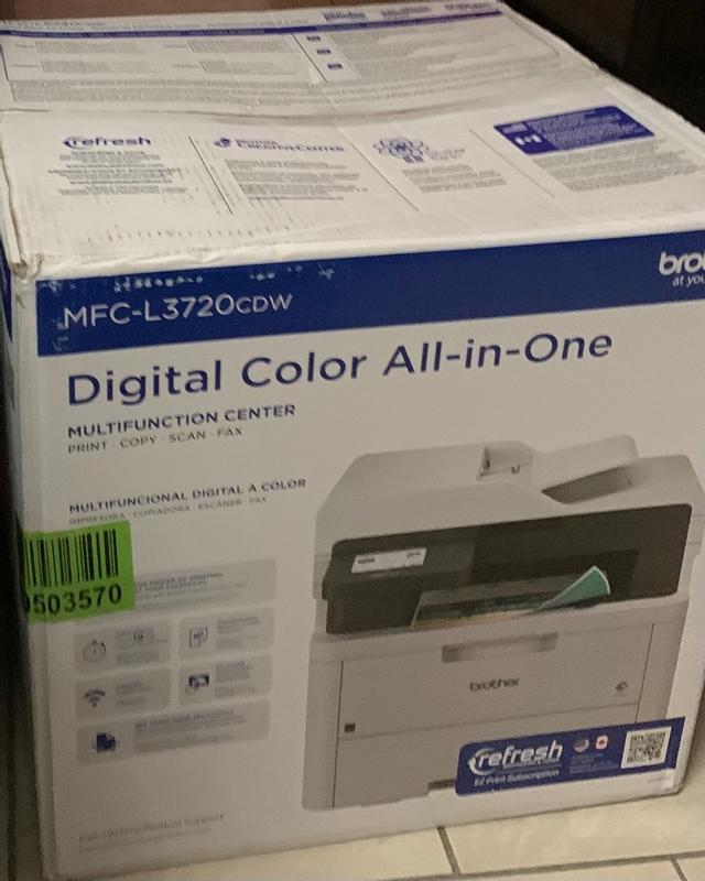 Brother MFC-L3720CDW Wireless Digital Color All-in-One Printer with Laser  Quality Output and Refresh Subscription Eligibility White MFC-L3720CDW -  Best Buy