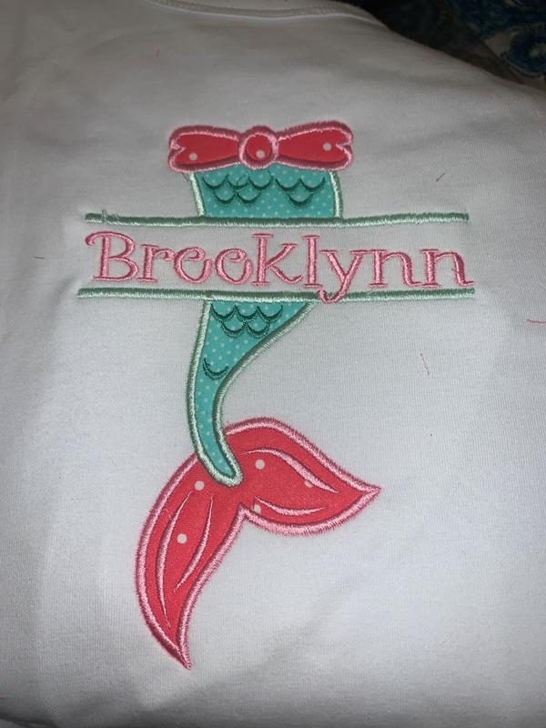 Cute Applique shirt I made on Zelda aka Brother PRS100