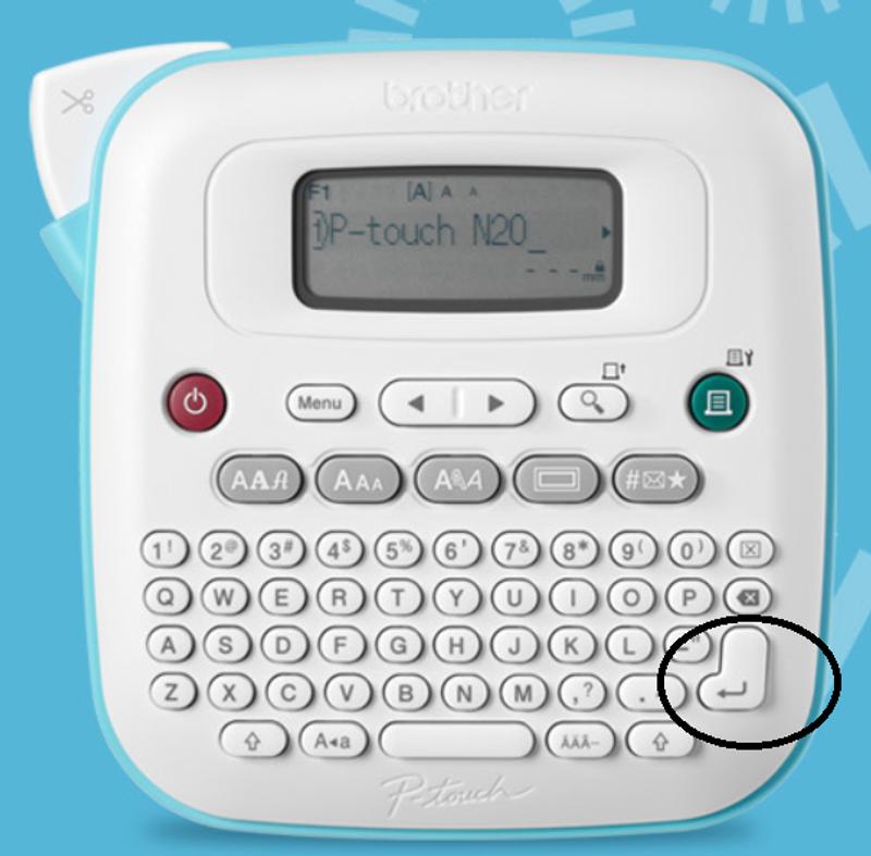 Would be easier to use if this were marked ENTER