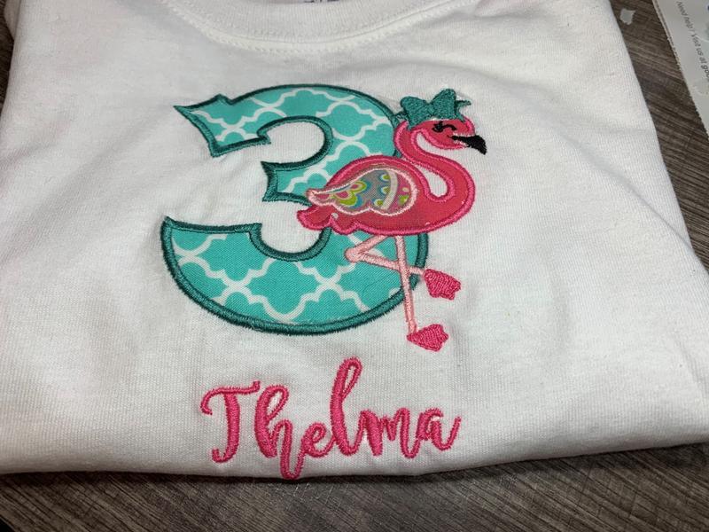 Another cure applique shirt I made on Zelda aka Brother PRS100