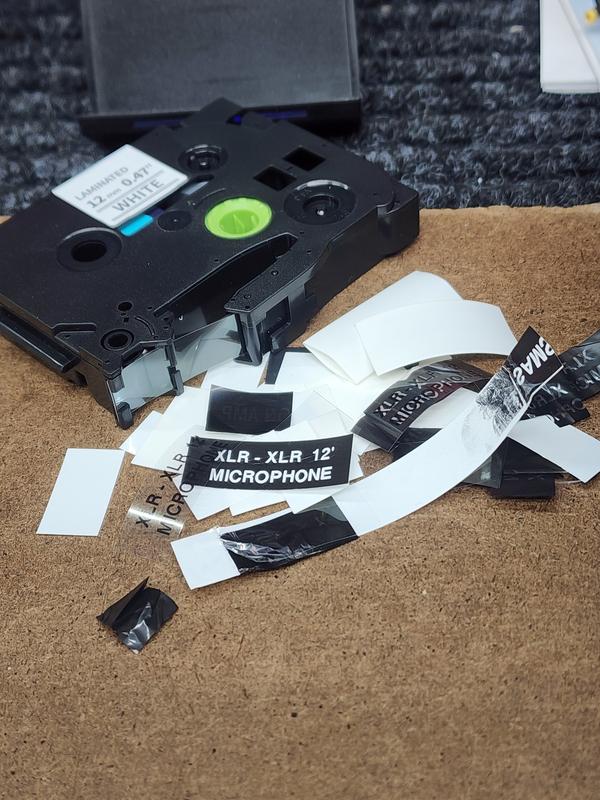 Label waste from a small labeling project