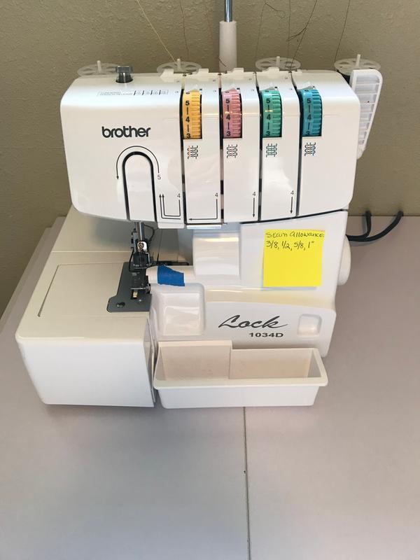 Brother 1034D Serger, US sewing