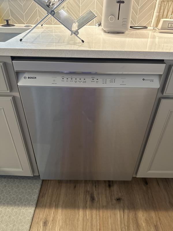 Bosch 300 Series 24 in. Stainless Steel Front Control Tall Tub Dishwasher  with Stainless Steel Tub and 3rd Rack, 46 dBA SHE53C85N - The Home Depot