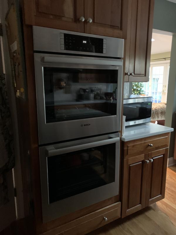 Bosch 800 Series 27 in Double Electric Wall Oven Single fan