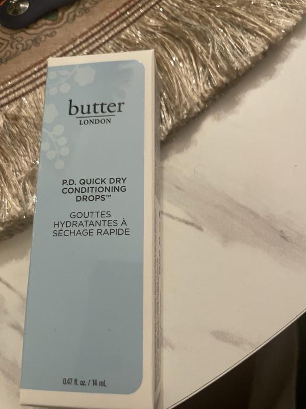 Butter LONDON P.D Quick Dry Conditioning Drops – Trockenöl Zur Schnellen Nagellacktrocknung, Mit Pflegendem Rosenholzöl