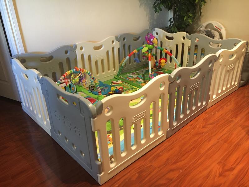 BABY CARE™ Funzone Baby Playpen in Grey Bed Bath and Beyond Canada