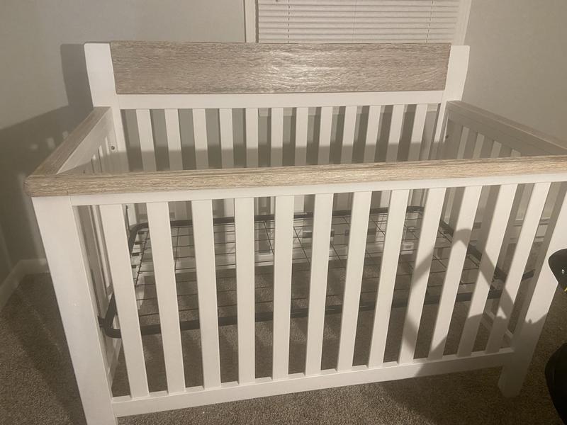 Hayes 4in1 Lifetime Convertible Crib in White buybuy BABY