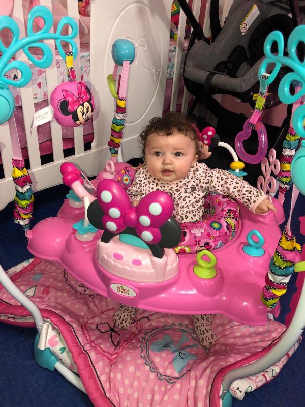 Bright Starts Disney Baby Minnie Mouse Peekaboo Activity Jumper Smyths Toys Ireland atelier