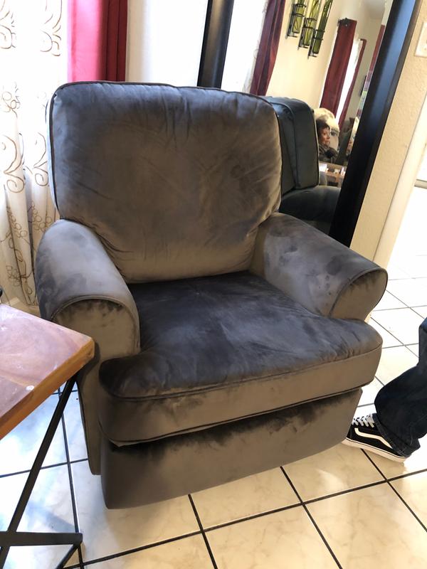 Best Chairs® Tryp Swivel Glider Recliner in Light Grey buybuy BABY