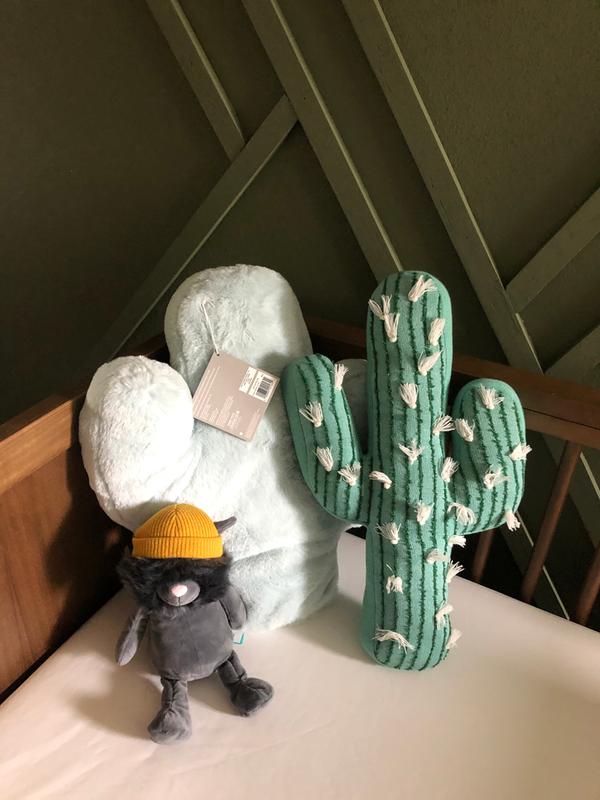 UGG® Cactus Bloom Faux Fur Throw Pillow in Mint Bed Bath and Beyond