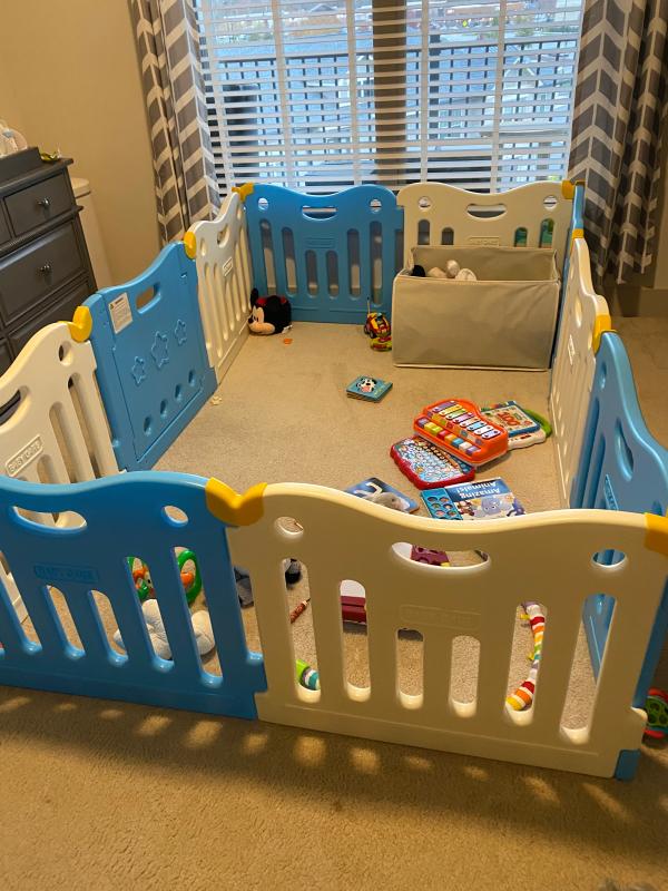 BABY CARE™ Funzone Baby Playpen in Grey Bed Bath and Beyond Canada