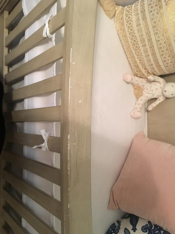 Kingsley Charleston Crib in Weathered White buybuy BABY