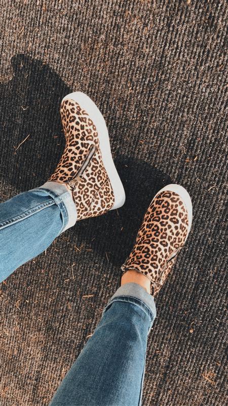 soda leopard wedge sneakers