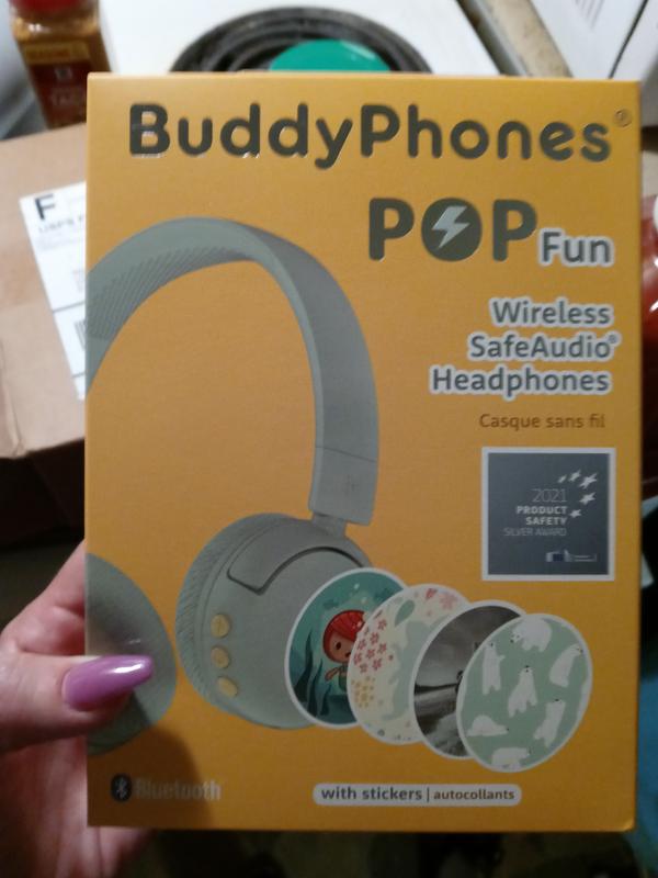 Buddyphones - Auriculares infantiles Pop Fun - Azul Noche