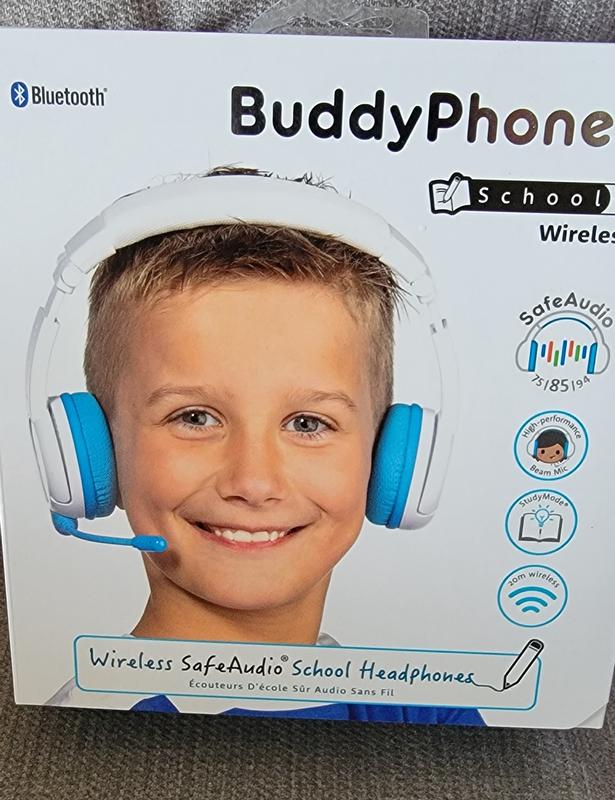 Wireless School Headphones With Mic for Kids BuddyPhones School