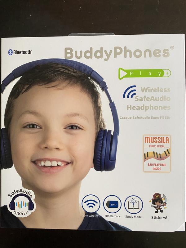 BuddyPhones kids headphones wireless PlayPlus BT-BP-PLAYP-BLUE, Headphones