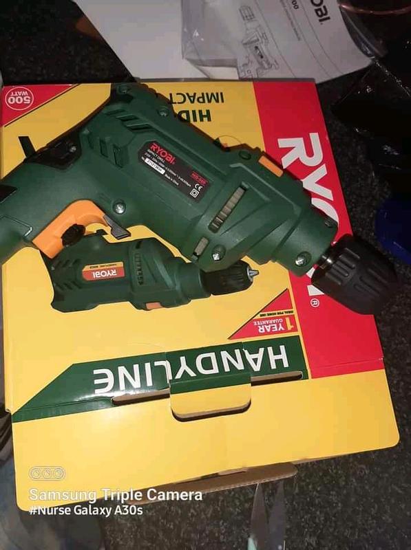 Drills: Ryobi 500W Impact Drill 10Mm Keyless Chuck (Hid-500)