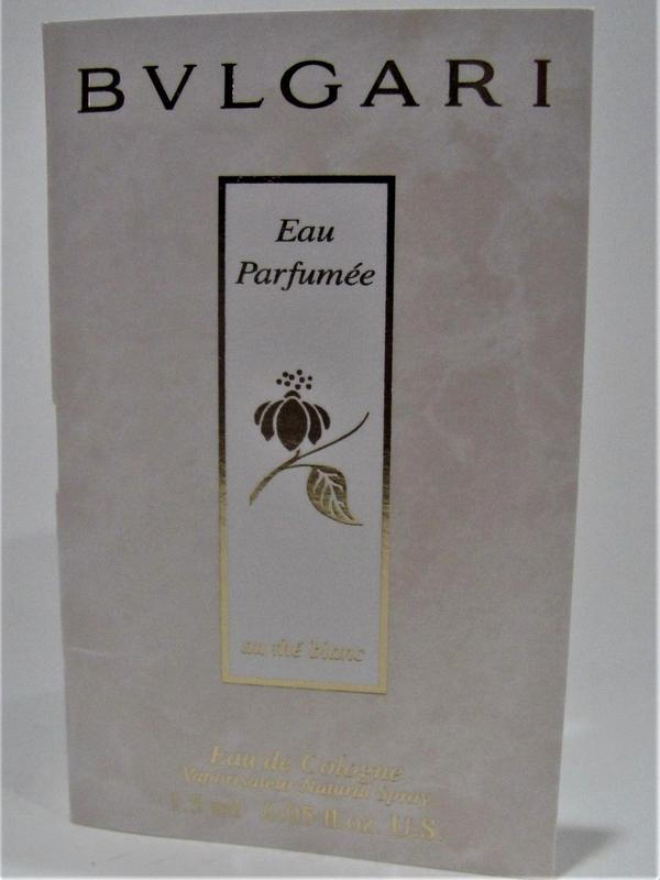 The Bvlgari Eau Parfumee received was a sample. It smelled very, very nice with an exotic, clean smell. Would be nice for a man or woman.