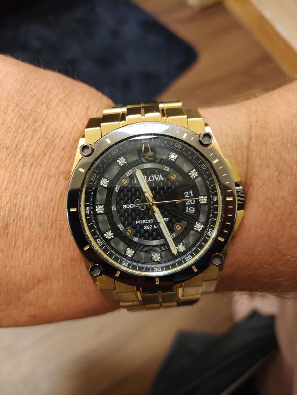 Bulova precisionist online gold