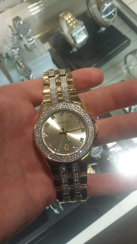 Crystal hotsell bulova watch