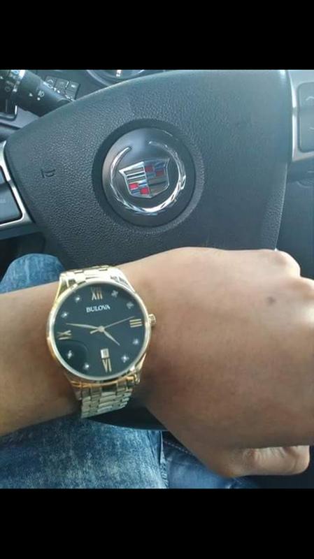 Bulova mens hotsell watch with diamonds