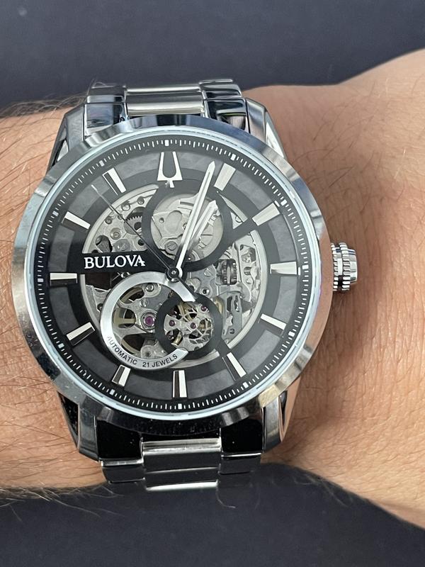Bulova 96A208 Men's Classic Automatic Silver Steel Bracelet Watch 