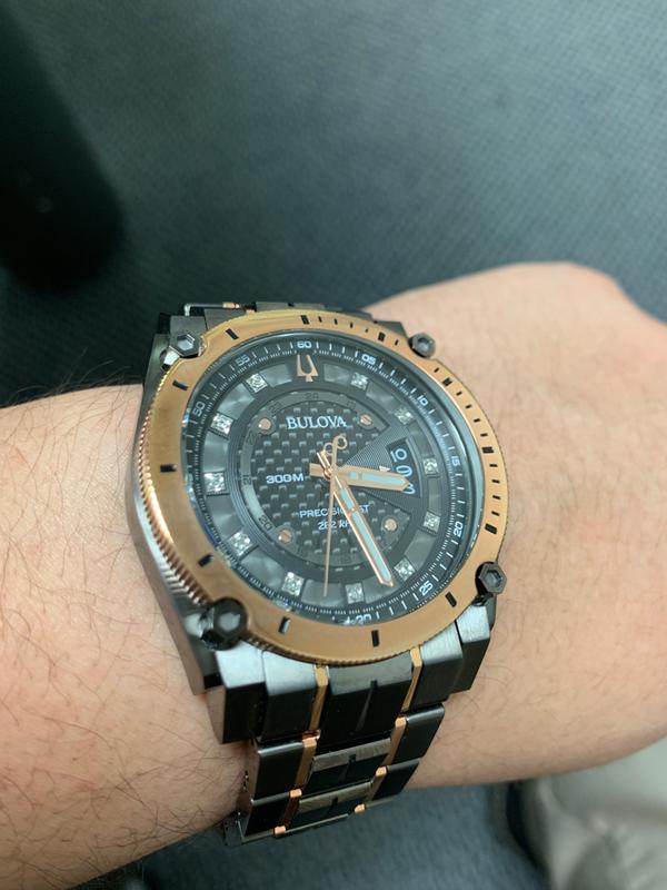 bulova precisionist diamond watch