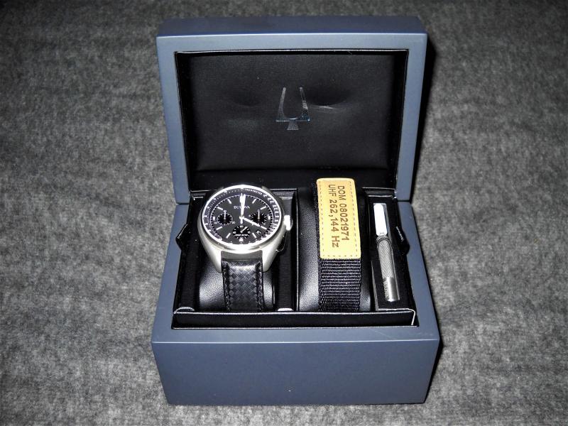 Bulova men's 45mm special edition lunar pilot hot sale chronograph watch