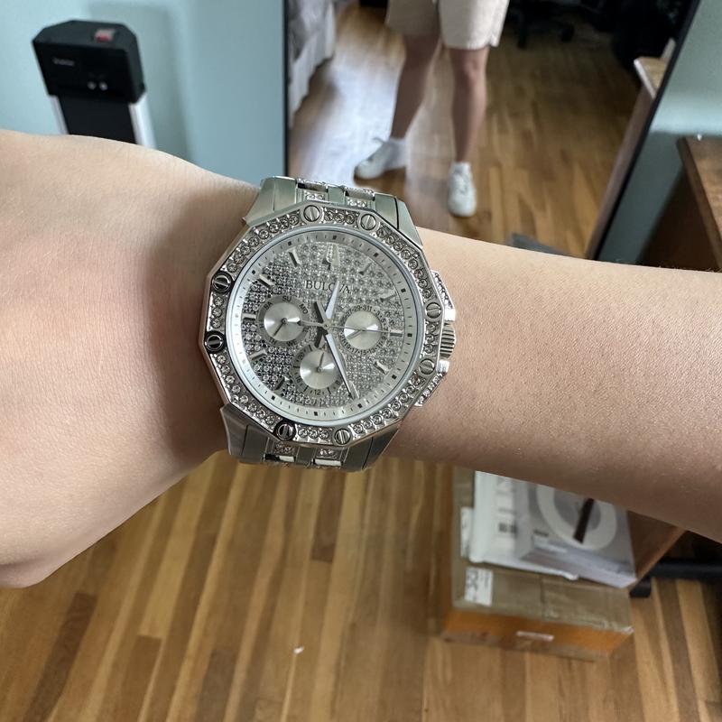 Bulova iced shop out watch