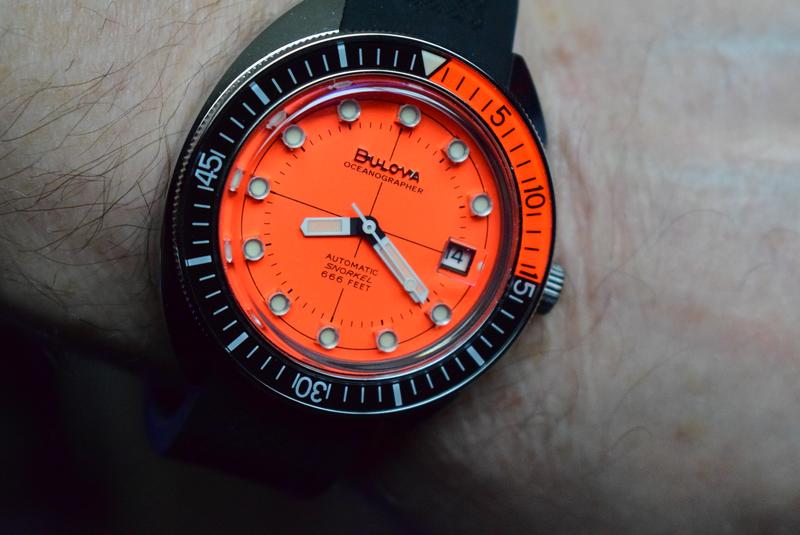 Bulova Diver 96B350 Devil Polyurethane Orange Dial Strap |