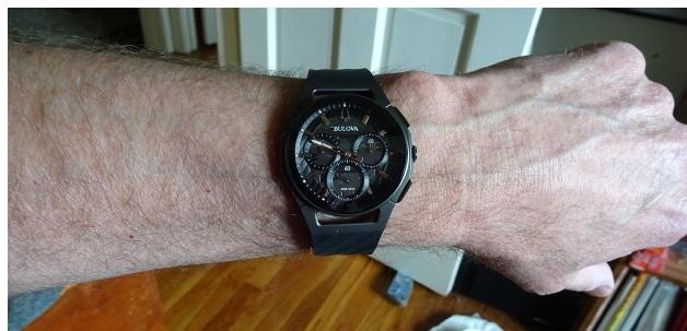 Bulova curv cheap black