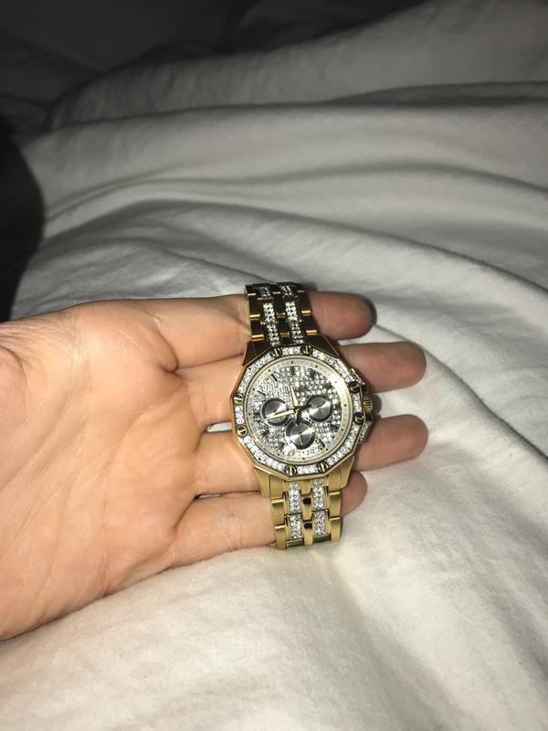 Pittsburg Steelers Bulova Black Tone Quartz Wrisst Watch 