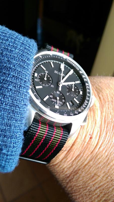 Bulova moon watch online velcro strap